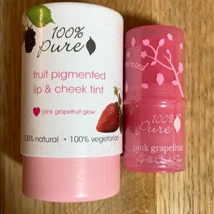 100% Pure Pink Grapefruit glow lip & cheek tint